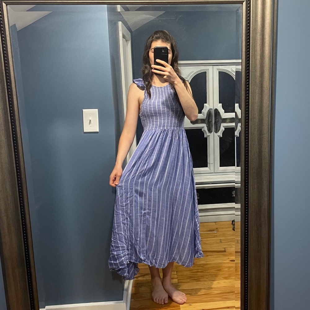 Midi Stretch Cotton Dress